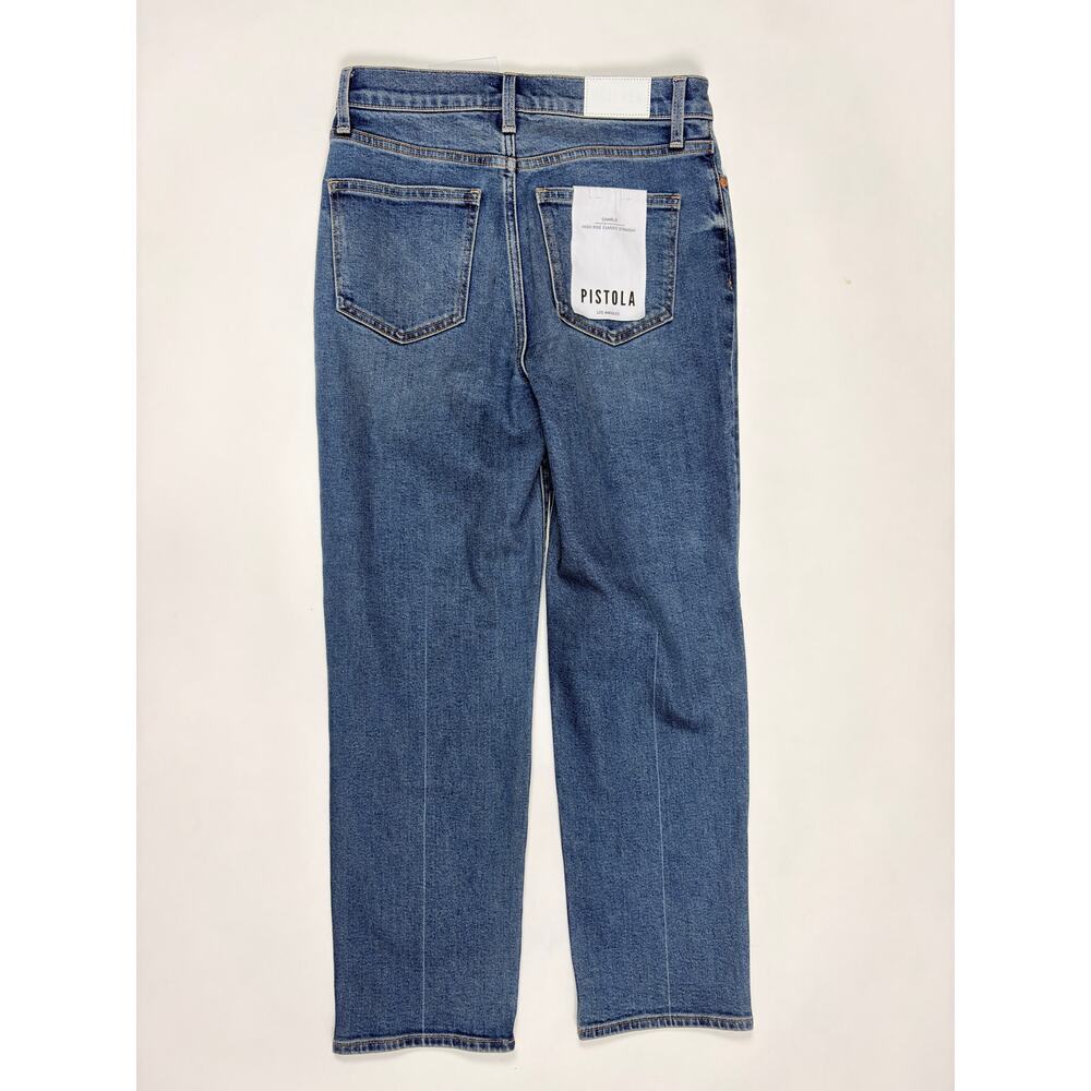 pistola Straight Leg Charlie Jeans in Medium Blue - Picture 7 of 16